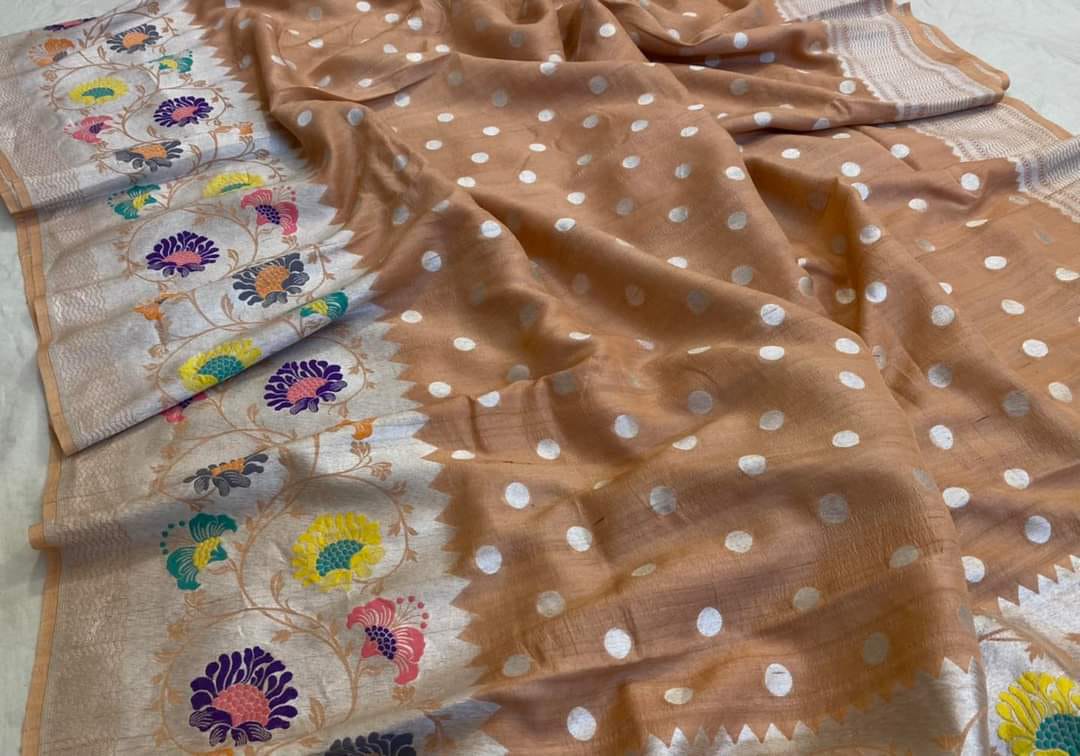 PURE BANARASI TASSAR SAREE