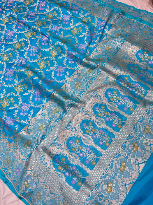 Pure banarasi handloom katan silk saree