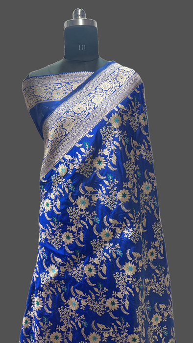 Pure banarasi handloom katan silk saree