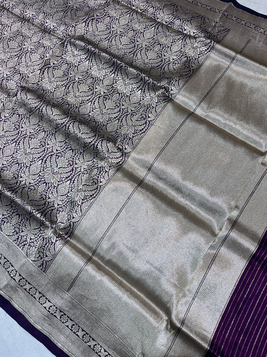 Pure Banarasi brocade katan silk saree