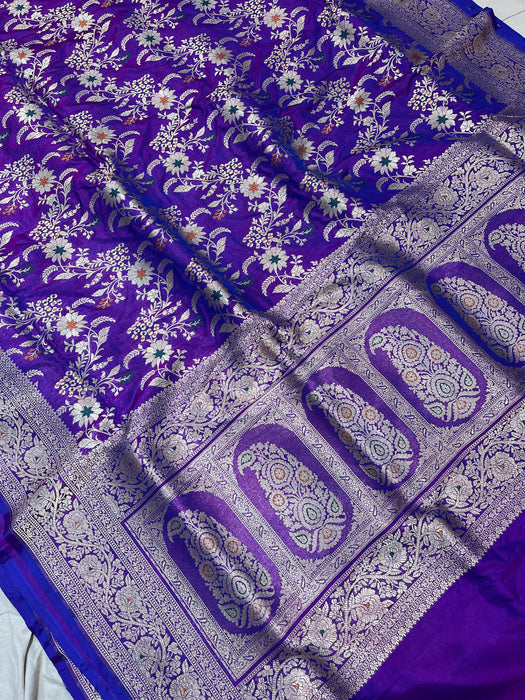 Pure Banarasi handloom katan silk saree