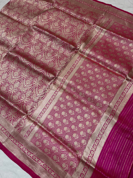 Pure Banarasi katan brocade silk saree