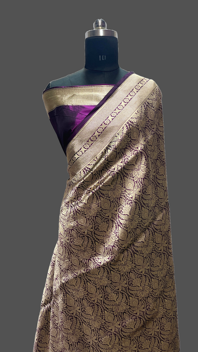 Pure Banarasi brocade katan silk saree