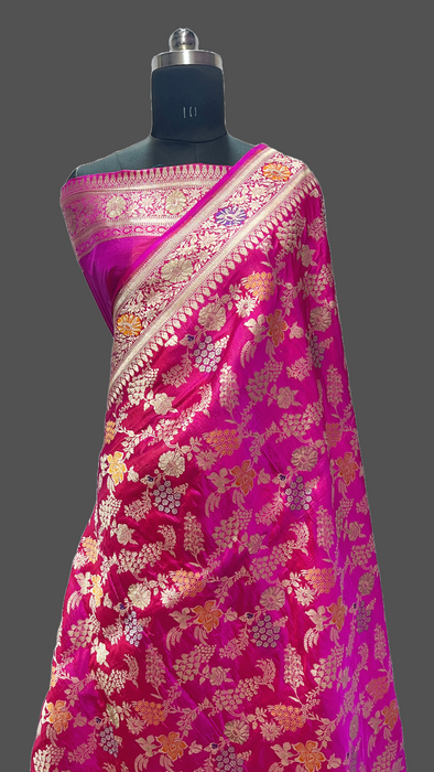 Pure Banarasi handloom katan silk saree