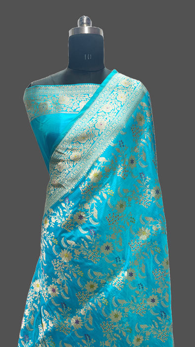 Pure banarasi handloom katan silk saree