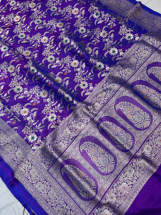 Pure Banarasi handloom katan silk saree