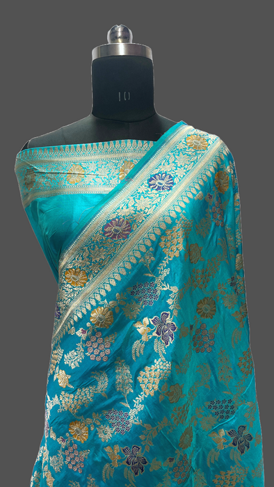 Pure Banarasi handloom katan silk saree