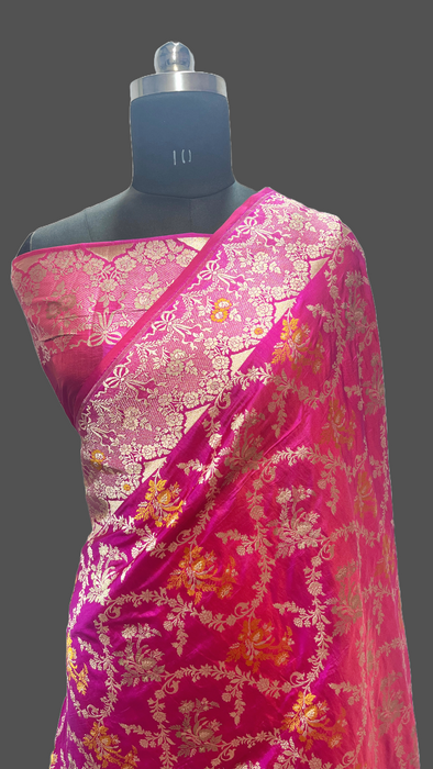 Pure Banarasi handloom katan silk saree