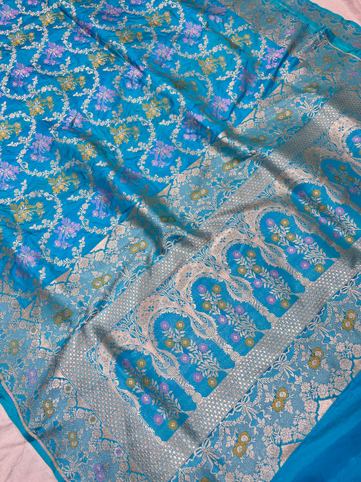 Pure banarasi handloom katan silk saree