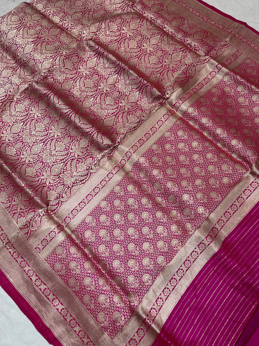 Pure Banarasi katan brocade silk saree