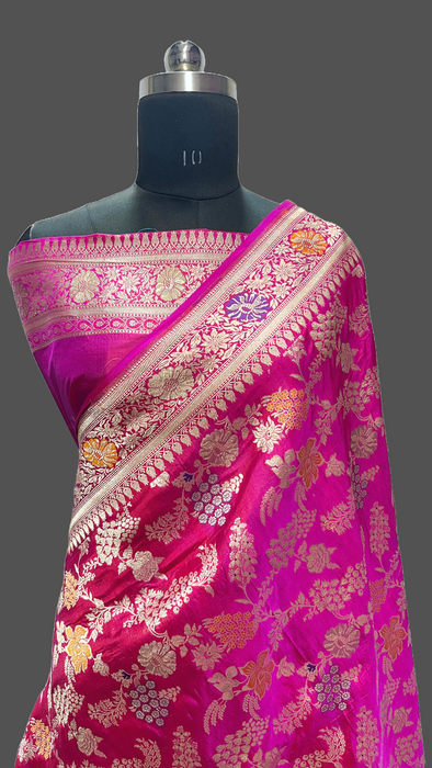 Pure Banarasi handloom katan silk saree