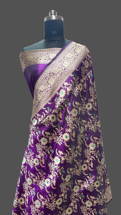 Pure Banarasi handloom katan silk saree