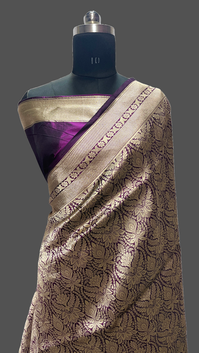 Pure Banarasi brocade katan silk saree