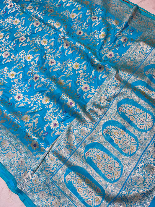 Pure banarasi handloom katan silk saree