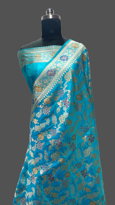 Pure Banarasi handloom katan silk saree