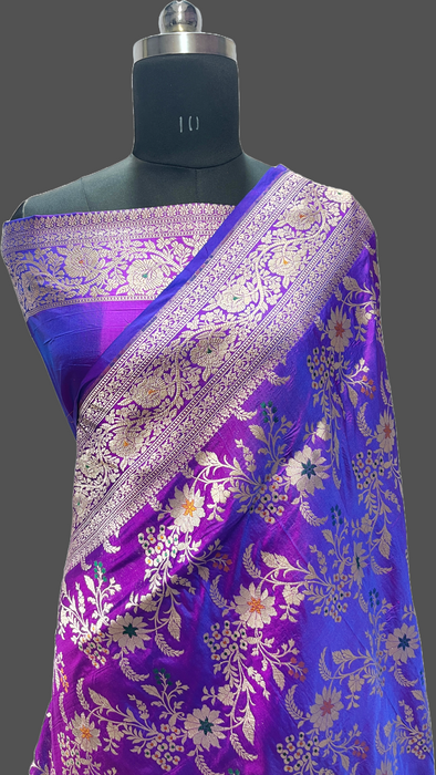 Pure Banarasi handloom katan silk saree