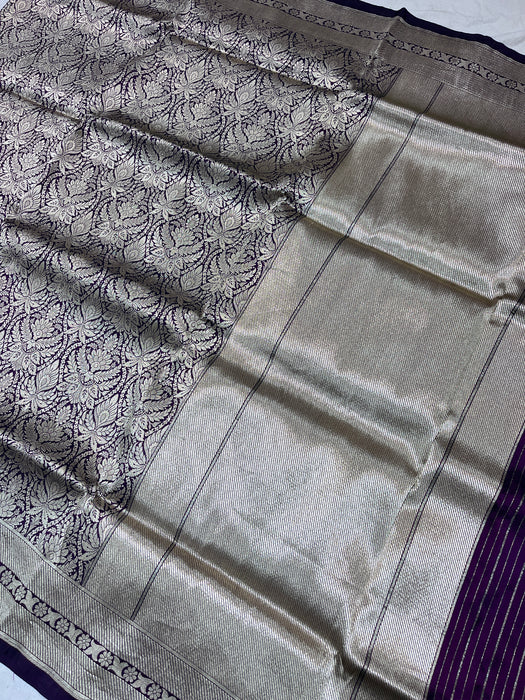 Pure Banarasi brocade katan silk saree