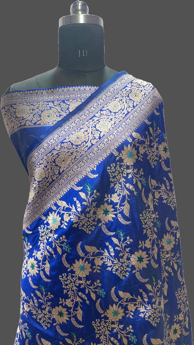 Pure banarasi handloom katan silk saree