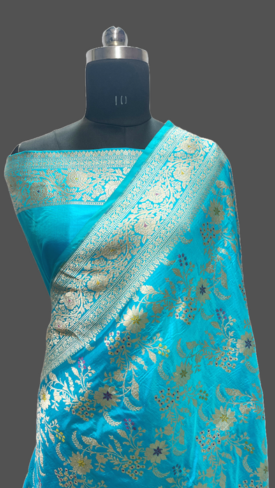 Pure banarasi handloom katan silk saree