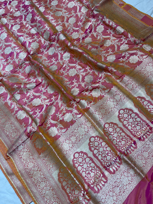 Pure Banarasi handloom katan silk saree