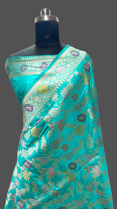 Pure Banarasi handloom katan silk saree