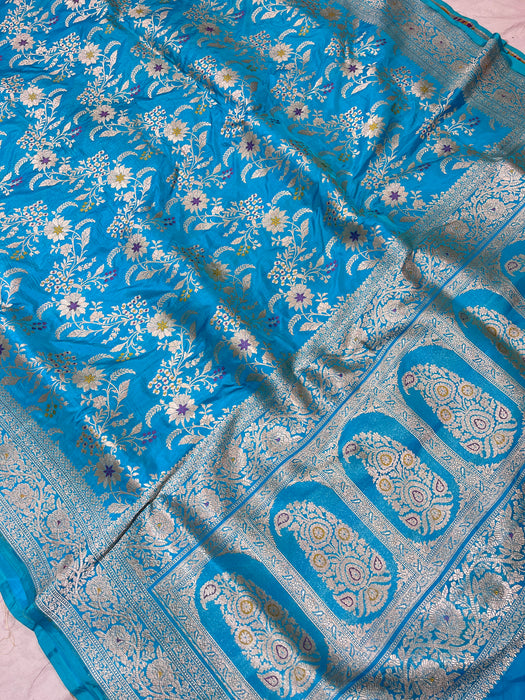 Pure banarasi handloom katan silk saree