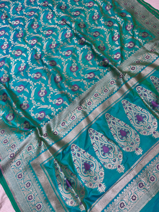 Pure handloom katan banarasi silk saree