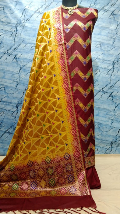 BANARASI SEMI KATAN SILK SUIT