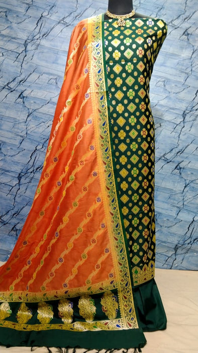 BANARASI SEMI SILK SUIT