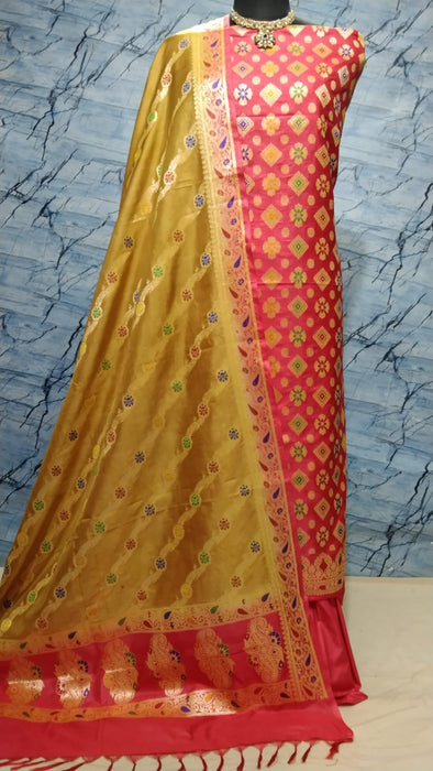 BANARASI SEMI SILK SUIT