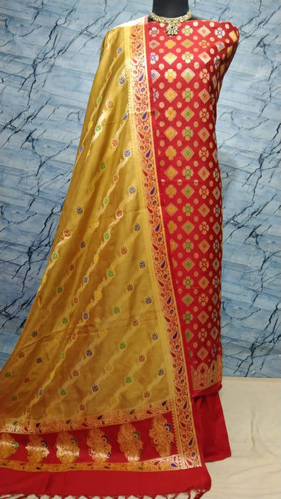 BANARASI SEMI SILK SUIT