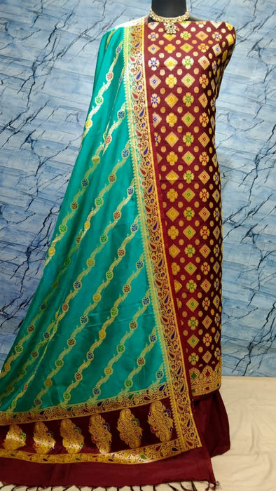 BANARASI SEMI SILK SUIT