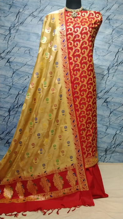 BANARASI SEMI KATAN SILK SUIT