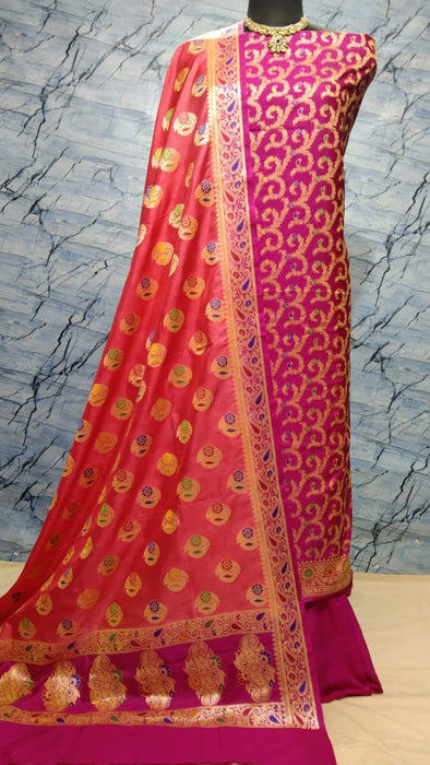 BANARASI SEMI KATAN SILK SUIT