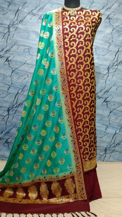 BANARASI SEMI KATAN SILK SUIT