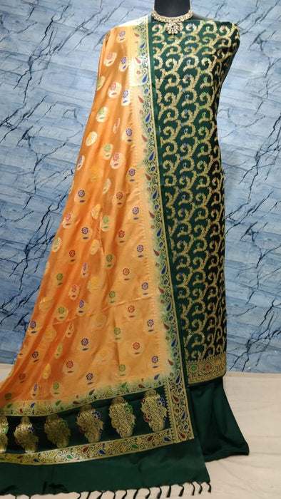 BANARASI SEMI KATAN SILK SUIT