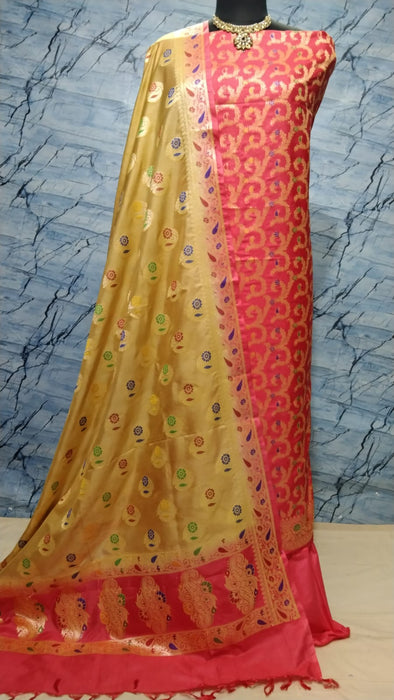 BANARASI SEMI KATAN SILK SUIT