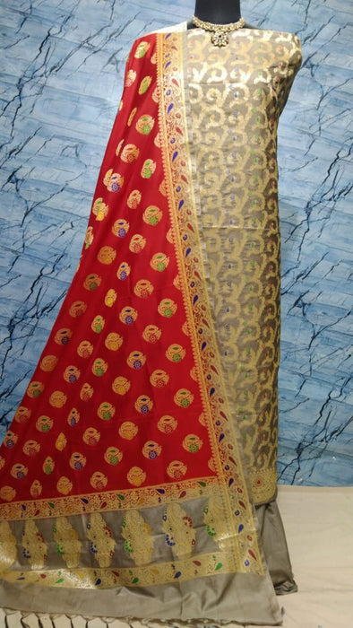 BANARASI SEMI KATAN SILK SUIT