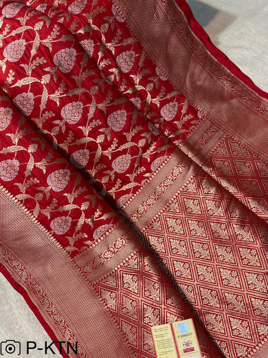 PURE BANARASI HANDLOOM KATAN SAREE