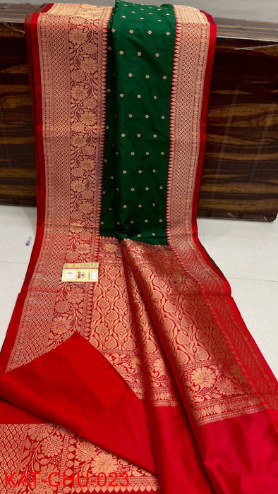 PURE BANARASI HANDLOOM KATAN SILK SAREE