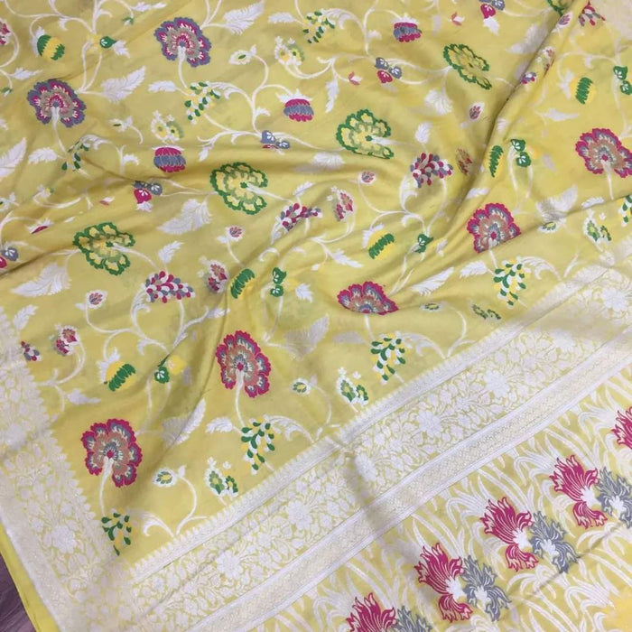 PURE BANARASI HANDLOOM TASSAR SAREE