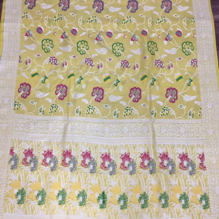 PURE BANARASI HANDLOOM TASSAR SAREE