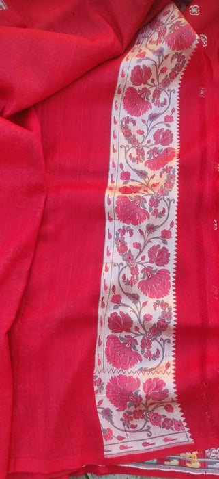 PURE BANARASI HANDLOOM TASSAR SAREE