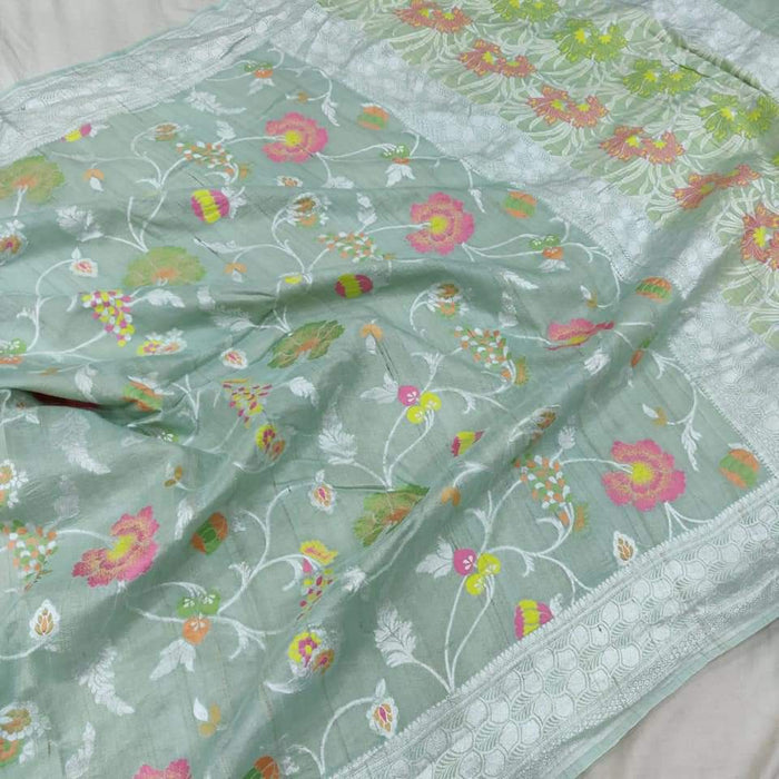 PURE BANARASI HANDLOOM TASSAR SAREE