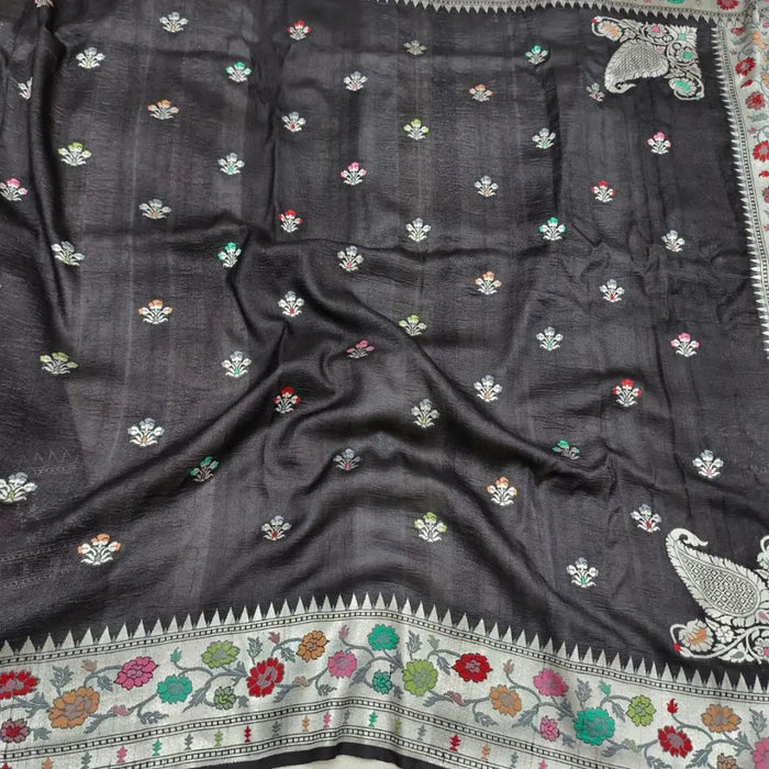 PURE BANARASI HANDLOOM TASSAR SAREE