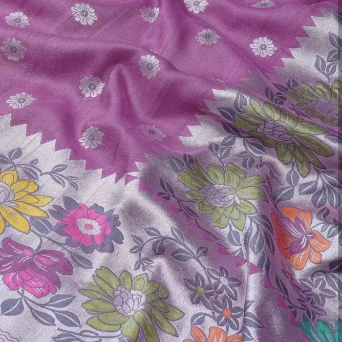 PURE BANARASI HANDLOOM TASSAR SAREE