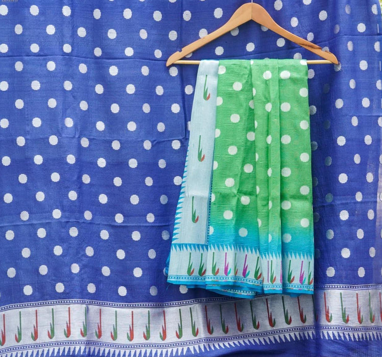 PURE BANARASI HANDLOOM TASSAR SAREE