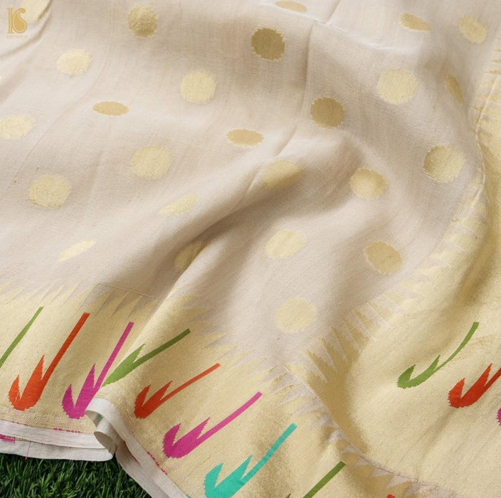 PURE BANARASI HANDLOOM TASSAR SAREE