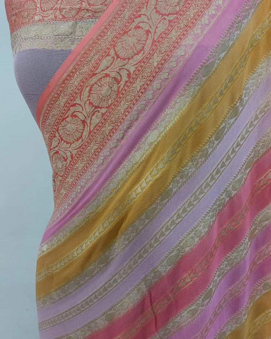 PURE BANARASI KHADDI GEORGUTTE SAREE