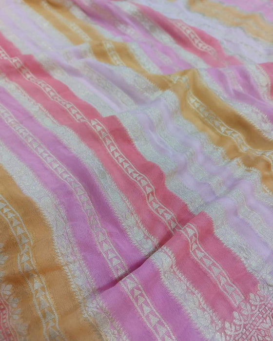 PURE BANARASI KHADDI GEORGUTTE SAREE